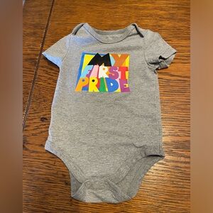 Target Gray Kids One Piece with Colorful Pride Design